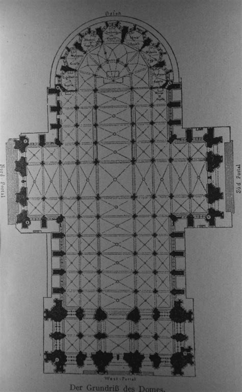 Der Grundriss des Kölner Doms 1911 lokalgeschichte de