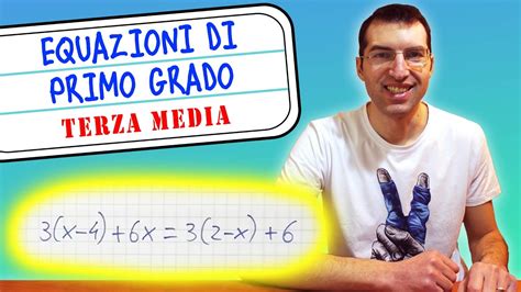 Equazioni Di Primo Grado Trovare La Soluzione E Fare La Verifica Iii