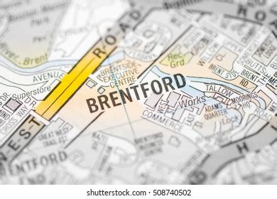 Brentford London Uk Map Stock Photo 508740502 | Shutterstock