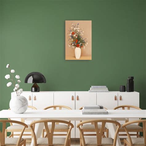 Witte Vaas Met Bloemen 40x60 Cm Poster Bloemen In Een Vaas Poster