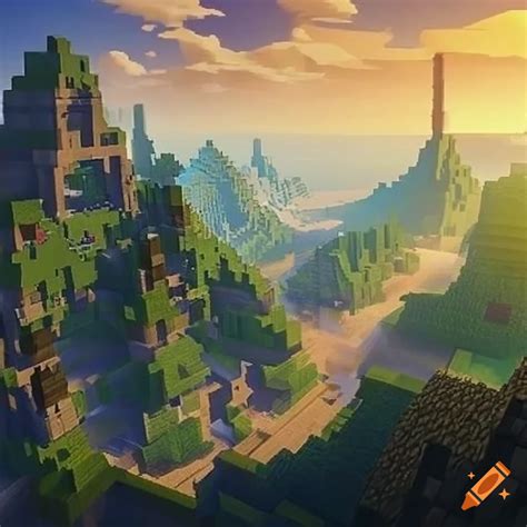 Minecraft Middle Earth On Craiyon