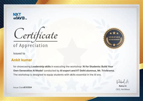 Ankit Kumar. on LinkedIn: #appreciation #recognition #nxtwave # ...