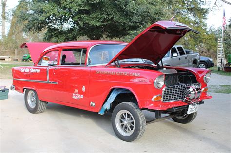 1955 Chevy Belair Gasser 2 Dr Sedan Classic Chevrolet Bel Air 150 210 1955 For Sale