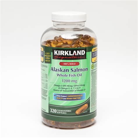 Kirkland Signature Wild Alaskan Salmon Whole Fish Oil Mg