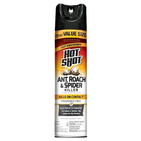 Hot Shot 20 Oz Ant Roach And Spider Insect Killer Aerosol Hg 96814