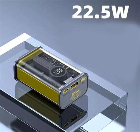 Прозрачный повербанк на 20000 mAh 22,5W оригинал, стильный внешний ...