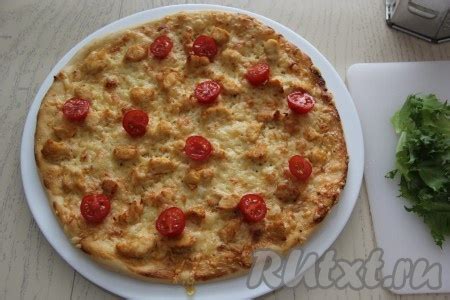 Пицца "Цезарь" с курицей: 12 фото в рецепте