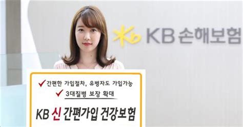 Kb손보 서류제출 없는 간편가입 건강보험 출시