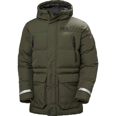 Køb Helly Hansen Reine Puffy Vinterjakke Herre UTILITY GREEN BELUGA S