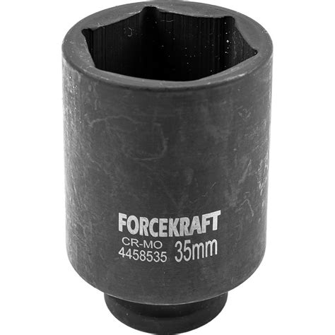 Головка ударная глубокая 6-гранная 35 мм, 1/2''DR Forcekraft FK-4458535 ...