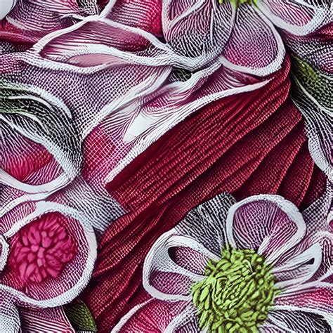 3d Fabric Floral Design Graphic · Creative Fabrica