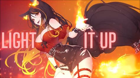 Nightcore Light It Up Lyrics Animated Video Youtube