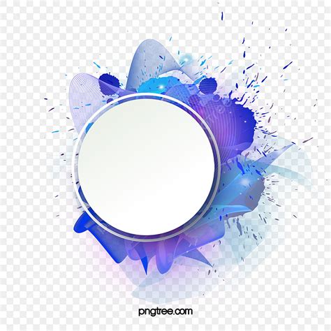 Blue Round Border Png Transparent Blue Round Abstract Color Border