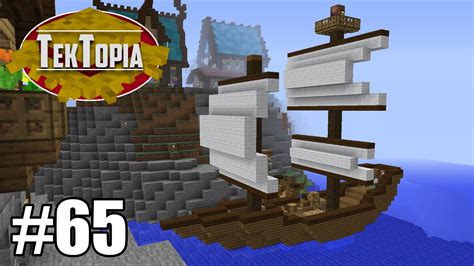 TekTopia 65 Merchant Ship Minecraft Villager Mod YouTube