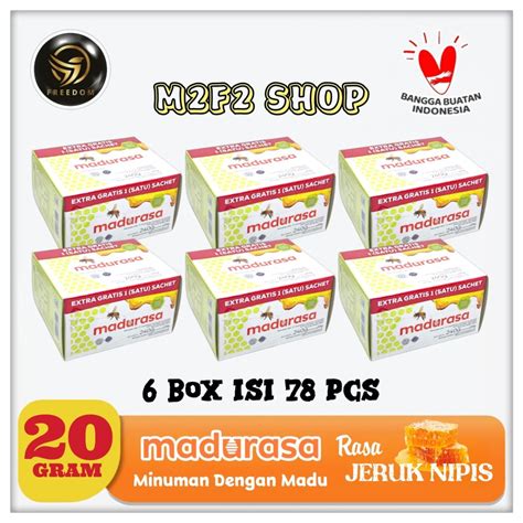 Madurasa Minuman Madu Asli Rasa Jeruk Nipis Sachet Gr Kemasan