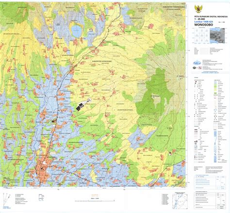 Wonosobo (1408-424) Map by Badan Informasi Geospasial | Avenza Maps