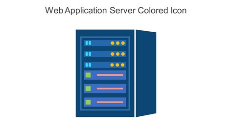 Web Application Server Colored Icon In Powerpoint Pptx Png And Editable