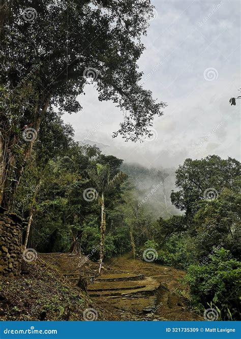 The Ancient Ruins of the Lost City in the Mountains of the Jungle Stock