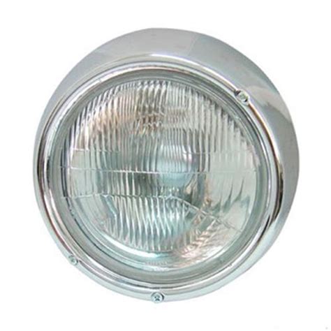 Farol Fusca 1973 1974 1975 Lente Vidro Refletor Aço Soquete Aro Pl