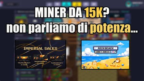 NUOVO PROGRESSION EVENT E NUOVI MINER POTENTISSIMI E Costosissimi