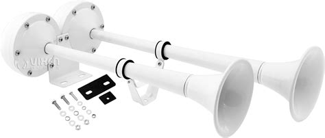 Vixen Horns Vxh2112mar W Marine Grade Stainless Steel Electric Air Horn White Vixen Horns