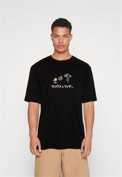 Only And Sons Onsminecraft Tee T Shirt Print Black Schwarz Zalando At