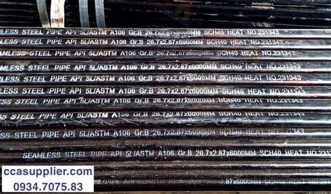 Seamless Pipe API 5L ASTM A106 Gr B DN20 Phi 26 7