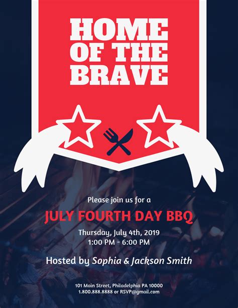 Bbq Fundraiser Flyer Template