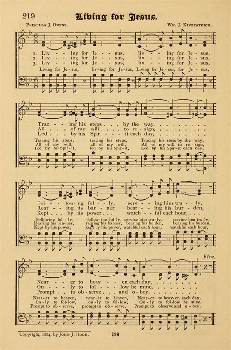 [Living for Jesus, living for Jesus] | Hymnary.org