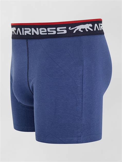 Lot De Boxers Airness Rouge Gris Bleu Kiabi