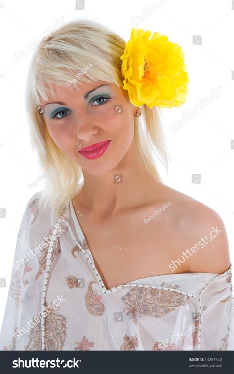 Portrait Nude Blonde Blue Eyes On Stock Photo 14267542 Shutterstock