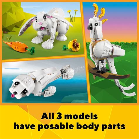 Конструктор ЛЕГО Криэйтор 31133 - Белый кролик (LEGO Creator 3 in 1 ...