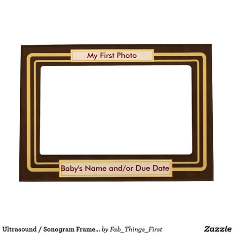 Ultrasound / Sonogram Frame - My first photo | Zazzle | Baby picture ...