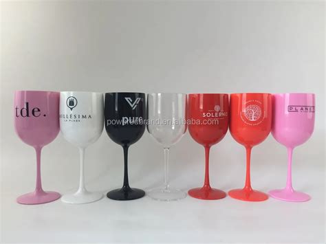 Golden High Quality Plastic Wine Glasses Goblets Buy Golden High Quality Plastic Wine Glasses