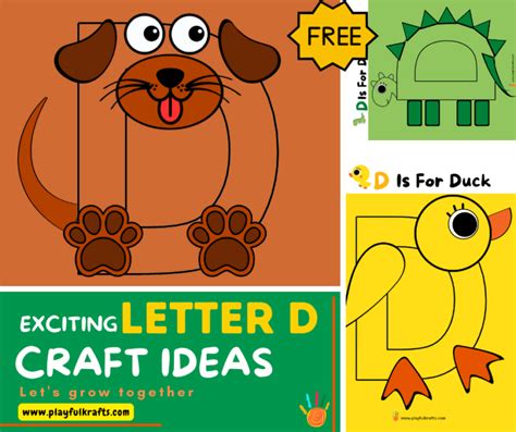 Letter D Crafts For Preschoolers And Toddlers Free Printable