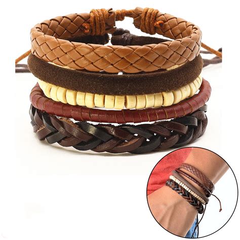 Pulseira de Couro Masculina LSPC099 Lima Store Acessórios