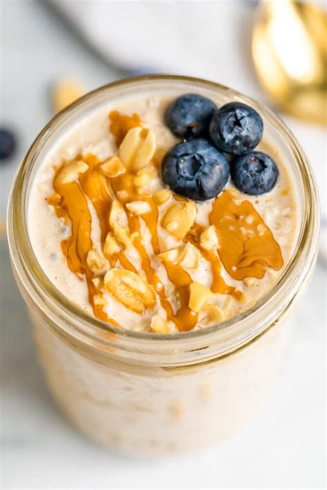 Peanut Butter Overnight Oats Eating Bird Food