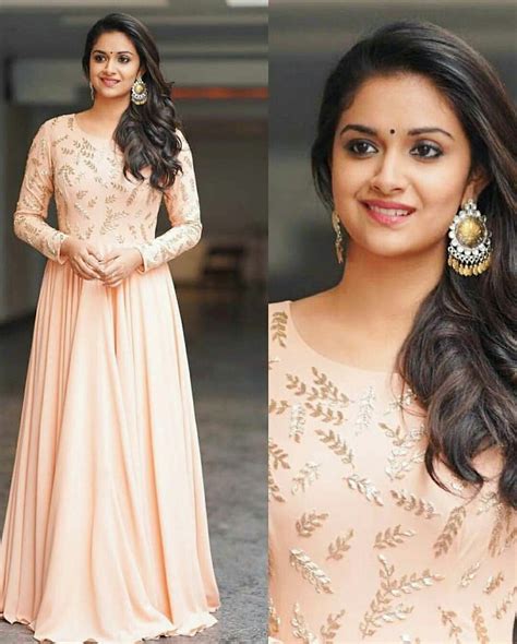 Pin By 😃 😍😍 On Keerthi Suresh Formal Dresses Long Saree Dress Beautiful Indian Actress