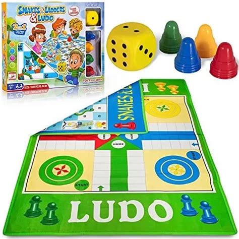 Juego De Mesa Ludo Y Serpientes Y Escaleras Tapete Gigante Cuotas