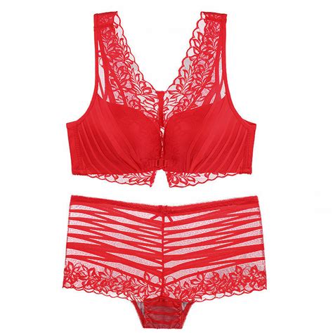 Sexy Front Closure Bra Briefs Lace Gather Lingerie Push Up Bra Sets Underwear Bk Ebay