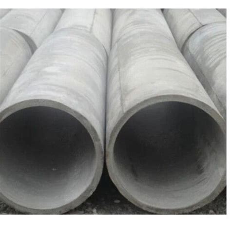 Grey Color Round Shape Reinforced Concrete Rcc Hume Pipes At Best Price