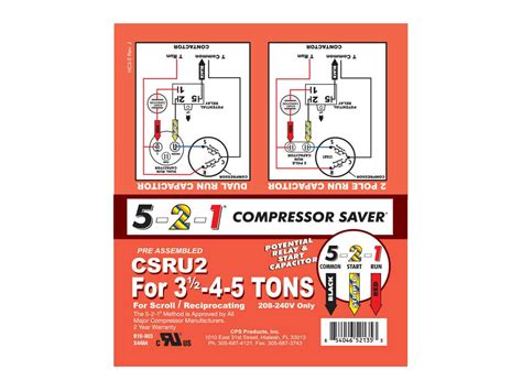 Ac Compressor Hard Start Kit 5 2 1 Compressor Saver Hard Start Kit