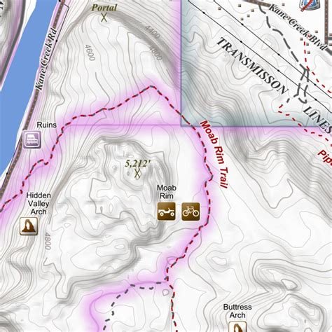 Moab, Utah 7.5 Minute Topographic Map by Apogee Mapping, Inc. | Avenza Maps