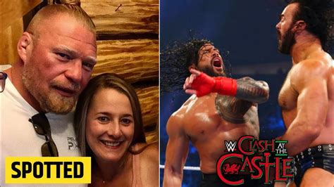 Brock Lesnar Spotted With Sable Roman Reigns Vs Drew Mcintyre Wwe