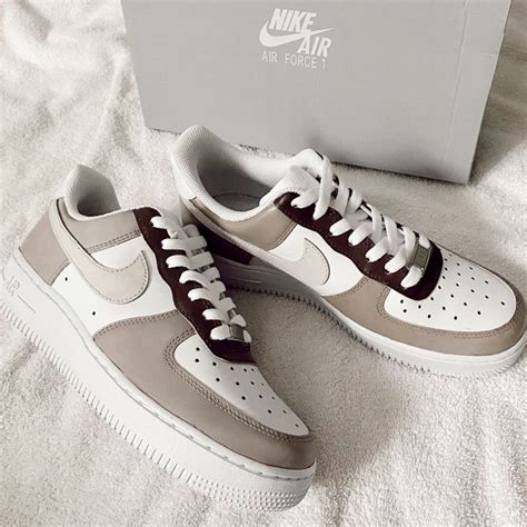 Custom Shades Of Nude Nike Air Force Cute Nike Shoes All Nike Shoes Trendy Shoes