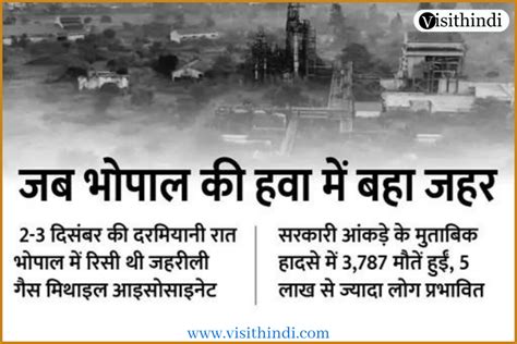 Bhopal Gas Tragedy Hindi भोपाल गैस त्रासदी 1984 Visithindi