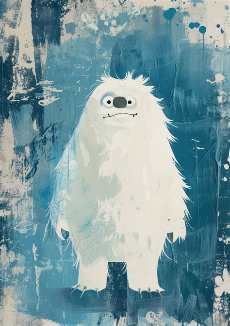 Yeti art painting representation. | Premium Photo Illustration - rawpixel