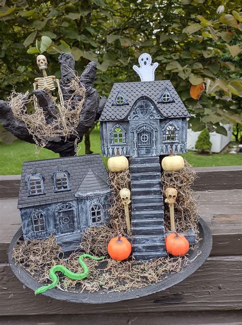 Dollar Tree Haunted House Dollar Tree Halloween Diy Diy Halloween Decor Halloween Craft Artofit