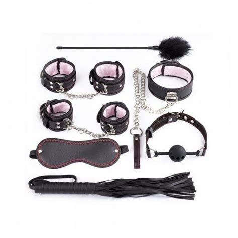 Hard Girly Kit Bondage Sm 8 Pièces Sex Ruler Noir Cdiscount Boutique