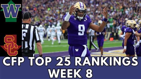 College Football Top 25 Rankings Week 8 // 2023 - YouTube